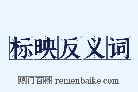 标映反义词是什么意思的图片